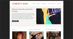 Desktop Screenshot of christykam.com